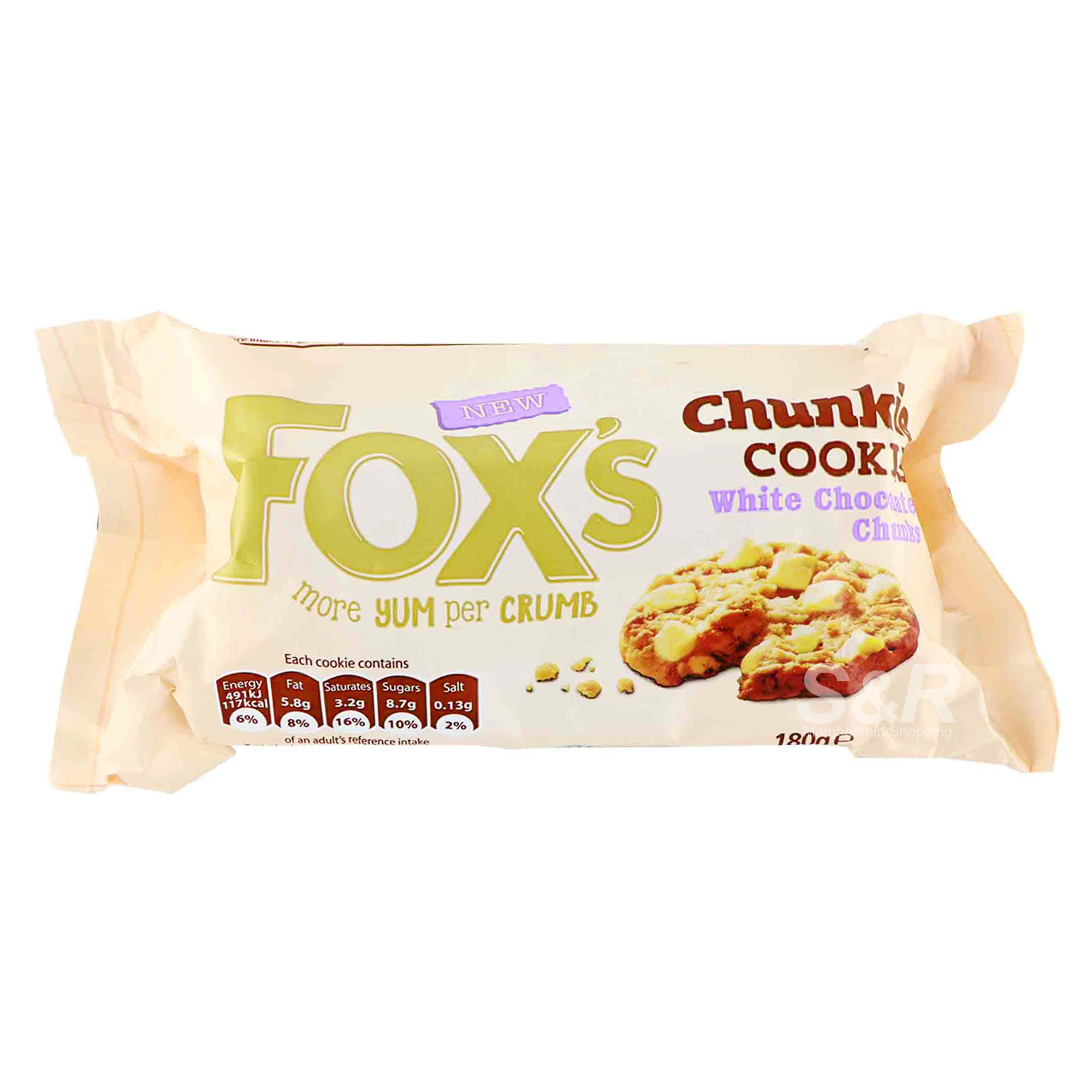 Fox’s White Chocolate Chunkie Cookies 180g Fox’s White Chocolate Chunkie Cookies 180g